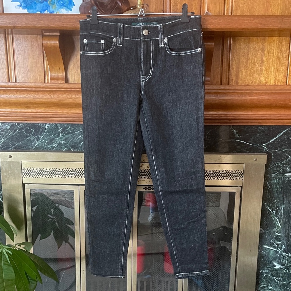 Ralph Lauren Women's Dark Denim Skinny Jeans